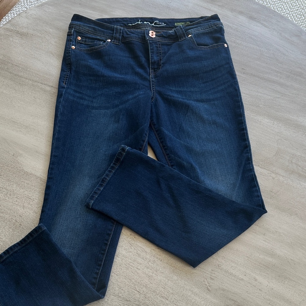 INC International Concepts Dark Blue Jeans - Picture 2 of 12